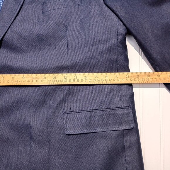 SADDLEBRED Jacket Mens 56R Navy Blue Blazer Cotton Sport Coat Classic Fit - Picture 9 of 13